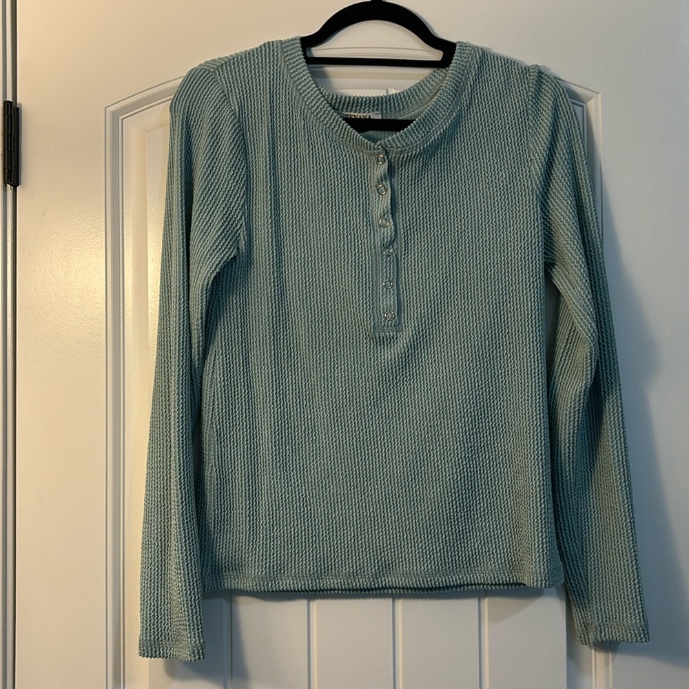 Light Blue Button down Top